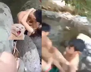 Ảnh thumbnail video Nhóm bạn trẻ ra bờ suối địt nhau cực sướng